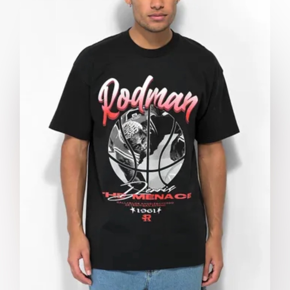 Rodman Apparel Basketball Menace Black T-Shirt